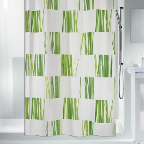 Cortina de ducha de poliéster SEAGRASS 180x200 cm verde Spirella