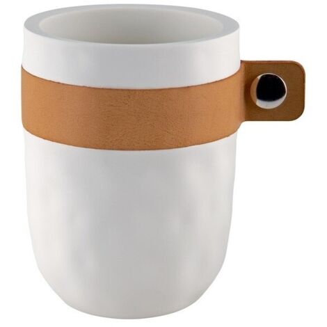 Vaso de poliresina LIO blanco Spirella