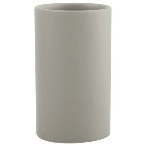 Vaso de cerámica TUBE-MATT Topo mate Spirella