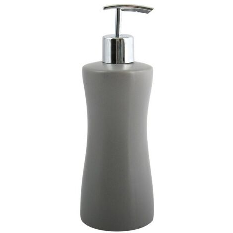Dispensador de Jabón Cerámica PALMA Gris MSV