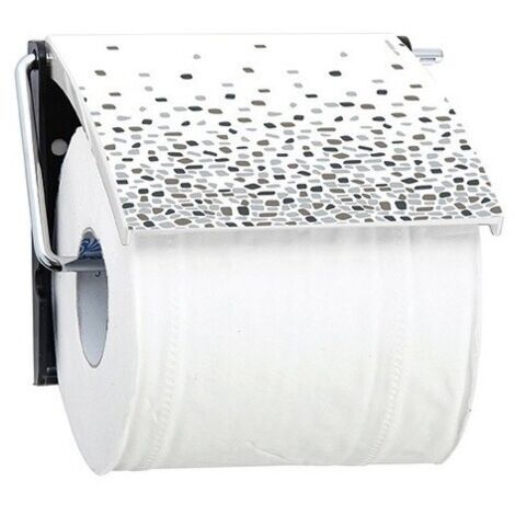 Portarrollos de pared PS y acero cromado BREST gris MSV