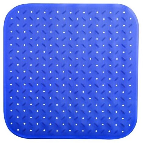 Alfombra de ducha antideslizante caucho reciclable CLASS 54x54cm Azul MSV