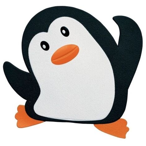 Adhesivo figura antideslizante para ducha o bañera PVC PINGY x5uds Black & White Spirella