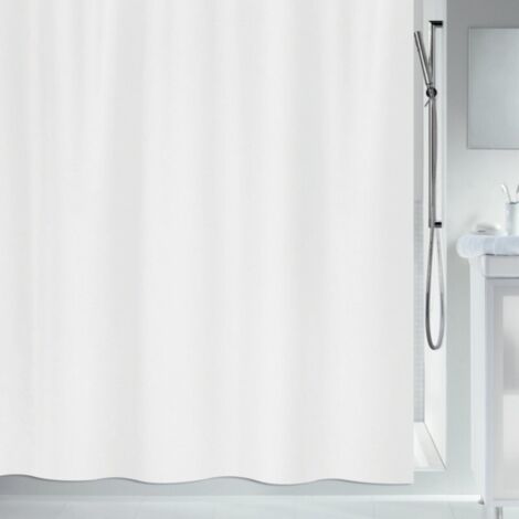 PRIMO Cortina de ducha de poliéster 180x200 cm blanca Spirella