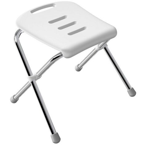 Silla de baño giratoria plegable cromada Spirella (1/5)