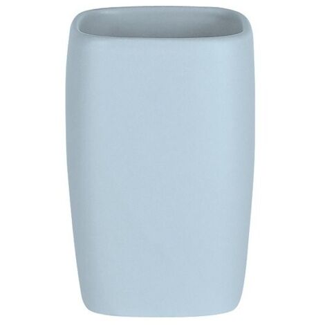 Vaso Cerámica RETRO Azul Pastel Spirella (1/2)