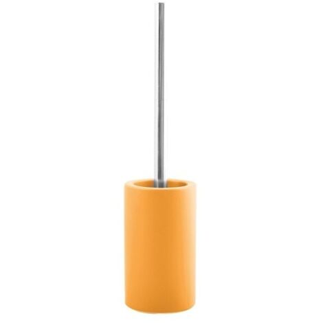 Escobillero con soporte cerámico TUBE-matT Azafrán mate Spirella