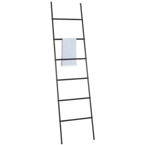 MSV Toallero para baño escalera de 6 niveles (Ancho: 50 cm, Natural)