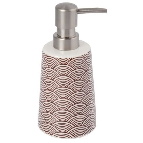 Dispensador de jabón Cerámica BENTO Chocolate MSV