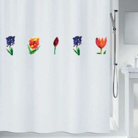 Cortina de ducha Poliéster MANO 180x200cm Multicolor Spirella