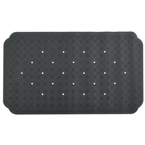 Alfombra de Bañera de Goma RUBY 70x40cm Gris Oscuro Spirella