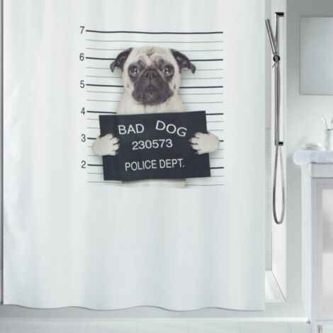 Cortina de ducha Poliéster BAD DOG 180x200cm Spirella