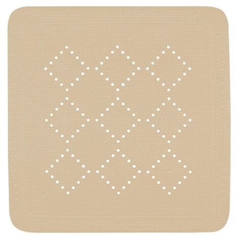 Alfombra de ducha PVC ALASKA 55x55cm Beige Bahamas Spirella