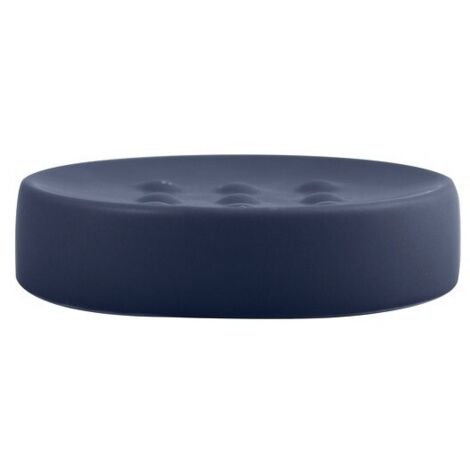 Jabonera de cerámica TUBE-MATT Azul oscuro mate Spirella