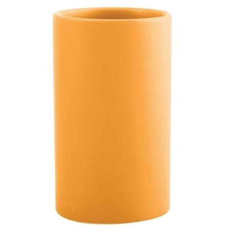 Vaso Cerámico TUBE-MATT Mate Azafrán Spirella