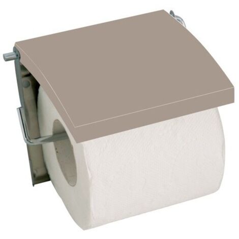 Portarrollos de pared MDF y acero inoxidable Beige MSV