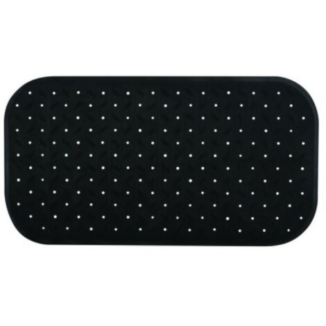 Alfombra Base de bañera antideslizante caucho reciclable CLASS 36x65cm Negro MSV