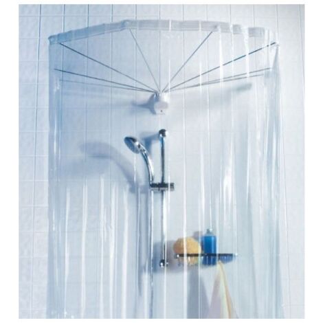 Cortinas de ducha PEVA OMBRELLA 200x170cm Transparente Spirella