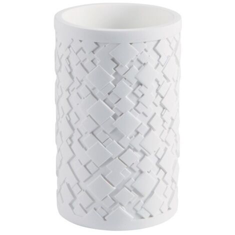 Vaso de poliresina AGDA blanco Spirella