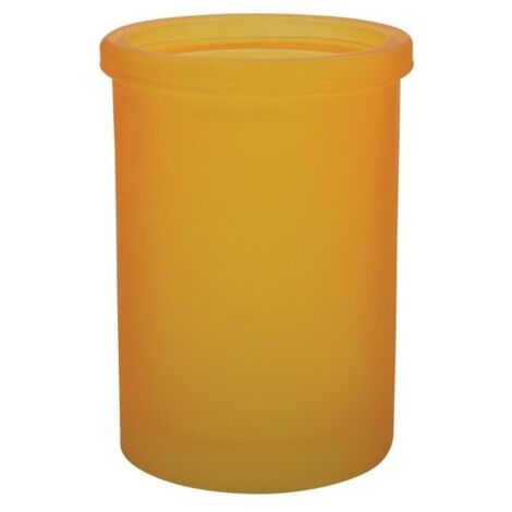 Vaso de cristal amarillo brumoso de YOKO Spirella