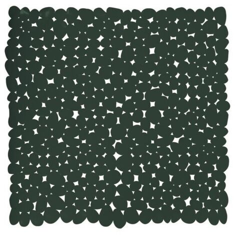Alfombra de ducha PVC GALETS 53x53cm Verde oscuro MSV
