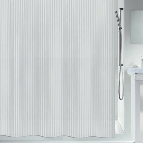 Cortina de ducha PEVA TWILL 120x200cm Blanco Spirella