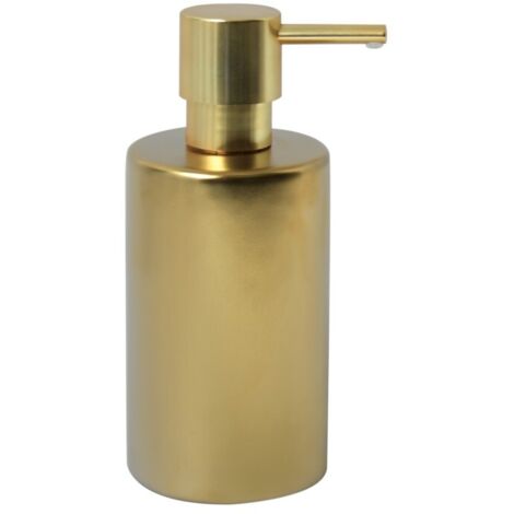 Dispensador de jabón Cerámica TUBE-MATT Oro mate Spirella