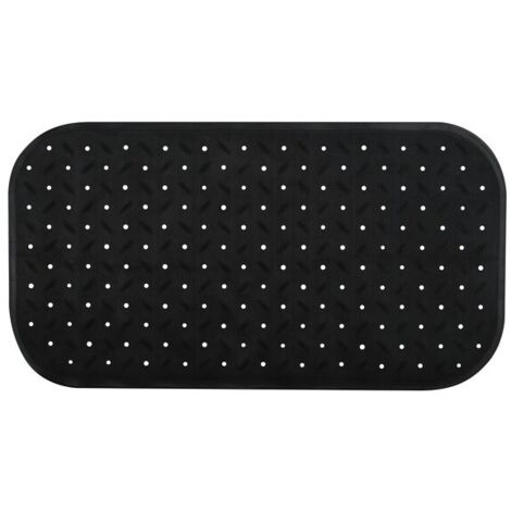 Alfombra de bañera antideslizante caucho reciclable CLASS 36x76cm Negro MSV