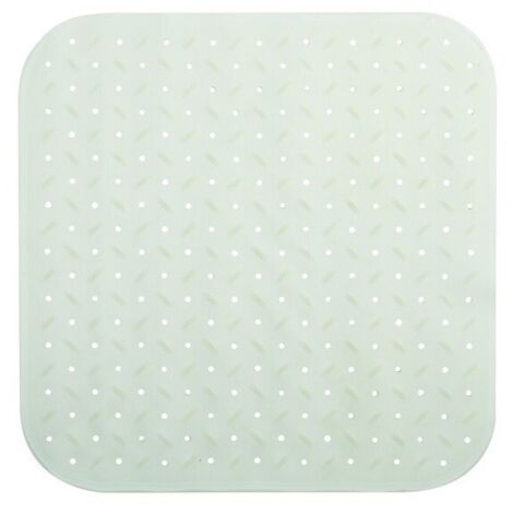 Alfombra de ducha antideslizante caucho reciclable CLASS 54x54cm Blanco MSV