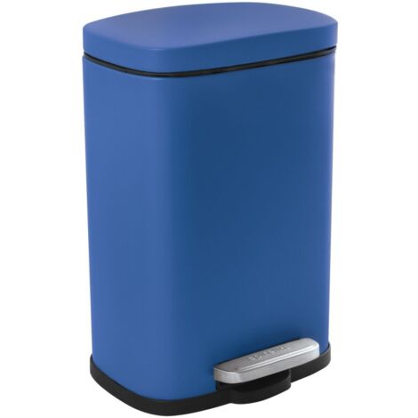 Papelera con pedal Acero AKIRA 5L Azul real Spirella