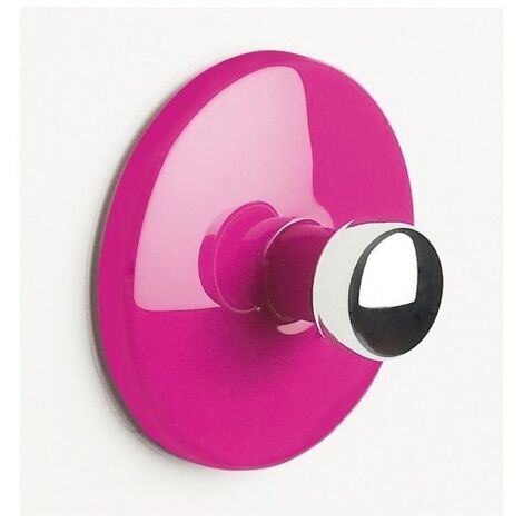 Gancho de pared para toallas BOWL rosa y plateado de Spirella (1/3)