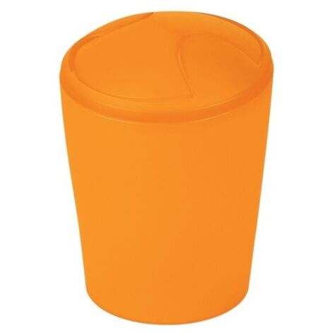 Papelera basculante MOVE 5L Frosty Naranja Spirella