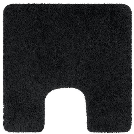 Alfombra de baño de microfibra HIGHLAND 55x55cm Negro Spirella