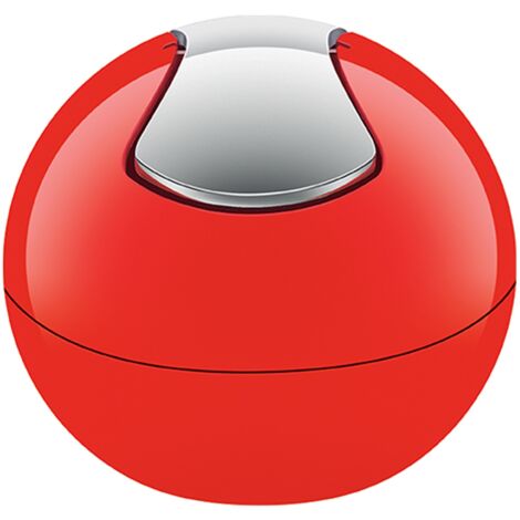 Papelera con tapa basculante PP BOWL 1L Rojo Spirella