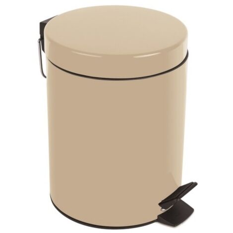 Papelera con pedal Acero SYDNEY 3L Beige Arena Spirella