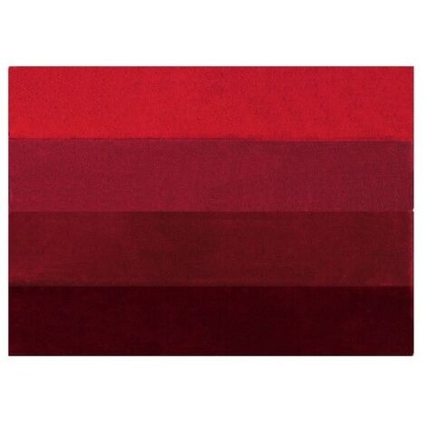 Alfombra de baño de poliéster FOUR 55x65cm Rojo Spirella