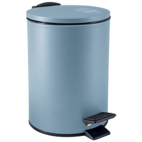 Papelera con pedal Acero ADELAR 3L Niebla mate Spirella