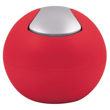 Papelera con tapa basculante PS BOWL matT 1L Rojo Spirella (1/5)