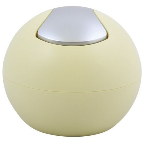 Papelera con tapa basculante PS BOWL matT 1L Amarillo Spirella