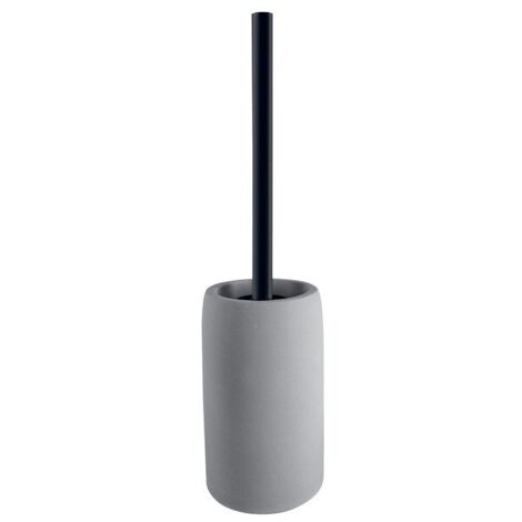 Escobillero con soporte cerámico GEMMA Gris Oscuro Spirella