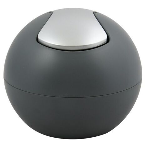 Papelera con tapa basculante BOWL matT 1L Gris Spirella