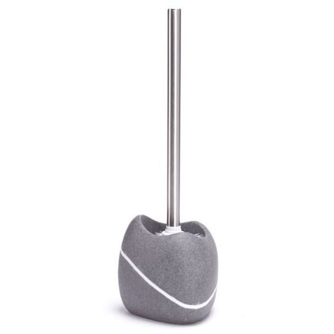 Escobillero con soporte de poliresina ZEN Gris MSV