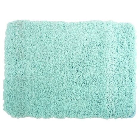 Alfombra de baño de microfibra 50x70cm Azul MSV (1/5)