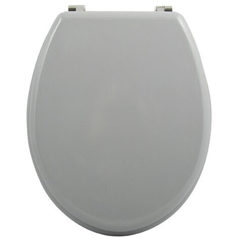 Asiento WC CLÉO MDF gris - Bisagras acero inoxidable MSV