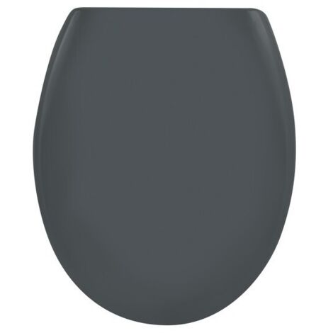 Tapa de inodoro EASY CLIP Thermo Hard Grey - Bisagras de acero inoxidable Spirella (1/5)