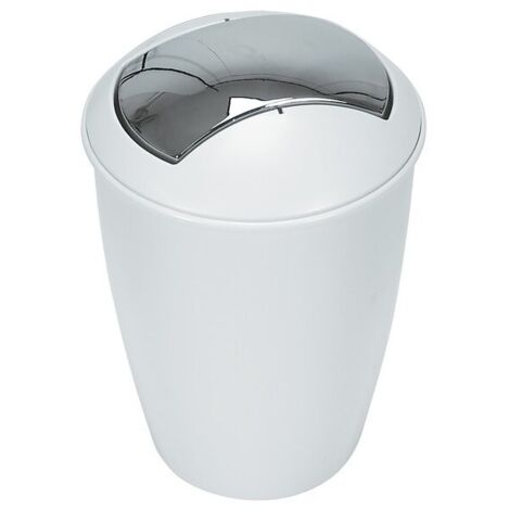 Papelera con tapa basculante PP ATLANTA 5L Blanco Spirella (1/2)