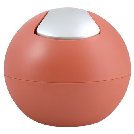 Papelera con tapa basculante BOWL MATT 1L Terracota Spirella