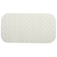 Alfombra de bañera antideslizante caucho reciclable CLASS 36x76cm Blanco MSV