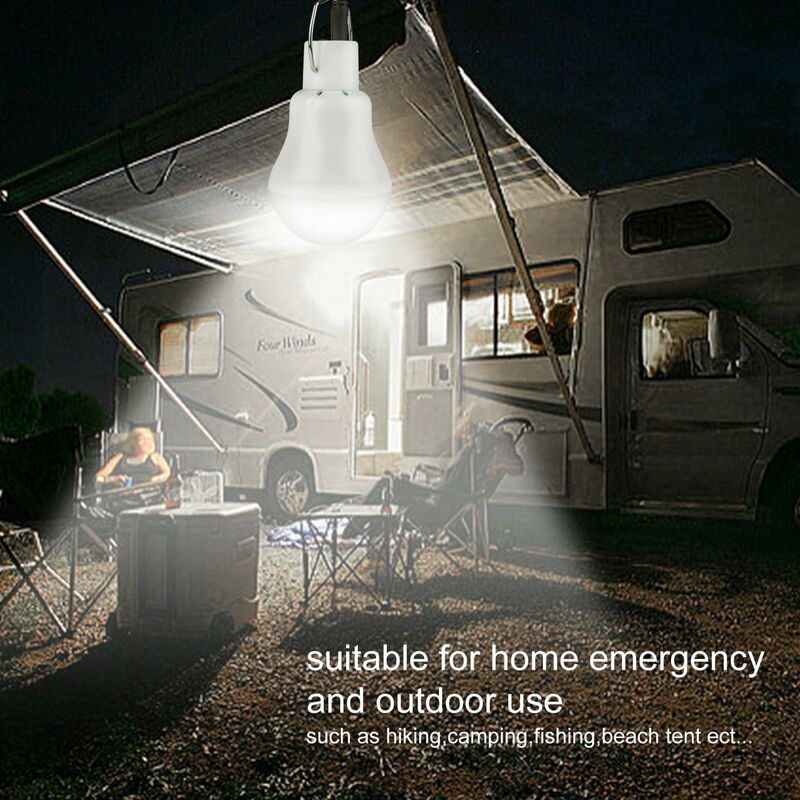 2Lampe Camping Solaire Portable, Ampoule Solaire LED Lampe Urgenc e921