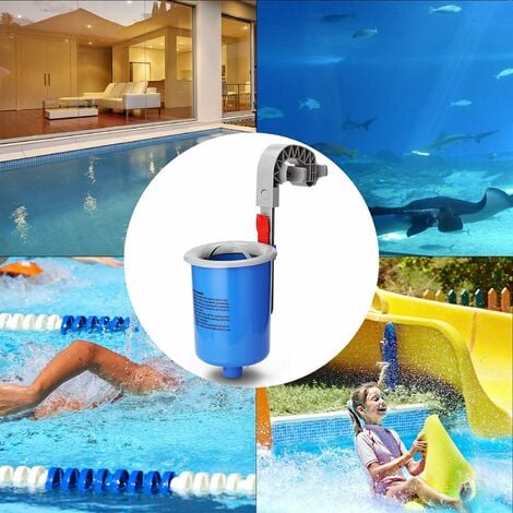 Skimmer de surface de piscine avec tuyau et panier, filtre de piscine  flottant réglable, nettoyage automatique des feuilles de surface de piscine